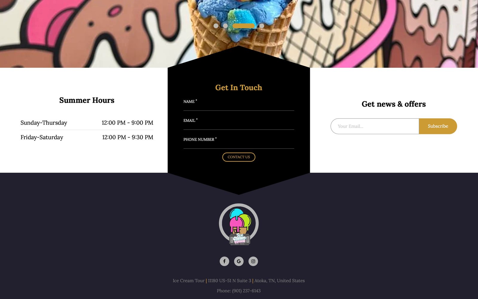 Ice Cream Tour Demo